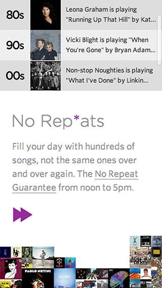 Absolute Radio responsive homepage screenshot